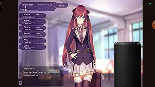 Let's train the bitch in this hentai game outdoors