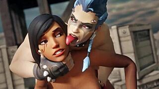 Overwatch compilation with wild hentai action scenes