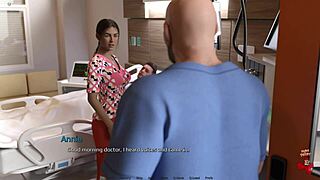 Petite girl Sara 1 in action with an older man in a cartoon porn video