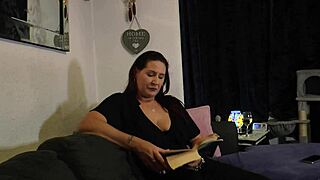 step-mommy's naughty boy gets wild with her big natural tits in kinky roleplay