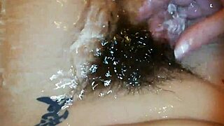Hairy bush shines underwater in unique fetish close-up video. A rare tight view awaits.