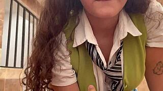 i, big tit student, fucks my teacher for economics grade, so hot!