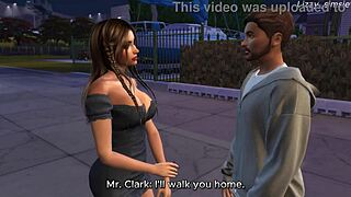 Big Tits Student Fucked Hard by Teacher with Cum in Pussy - Sims 4