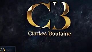 Foot play escalates to POV deep penetration as Von Poison takes big black cock