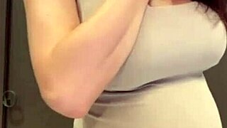 My stepmom flaunts her flexible ass and huge milky chest