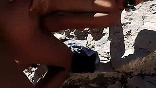 Hot teen hooks up for quick sex on a public beach in thrilling POV action. The waves crash as they get wild outdoors.