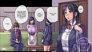 In this anime, the guy becomes friends with benefits with his girlfriend's mom