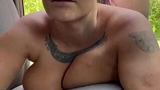 Big Titty Hooker Fucked Hard in Public, Swallows Hot Cum Load