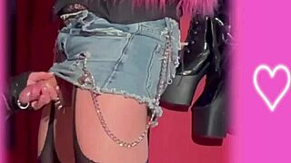 Sissy training guide with bdsm blowjob and strapon orgasm