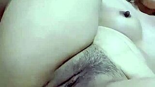 amateur squirts during solo masturbation session