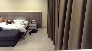 Yo, set up hidden cam to catch this cheating Tinder slut riding