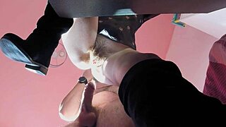 Italian step-sibling gets punished with spanks and braid pulling