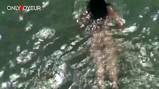 Beach Voyeur Slut Wife Gives Blowjob and Gets Fucked Publicly