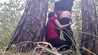 We snuck under a tree during rain and got steamy to stay warm! 🌿