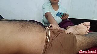 a sly step-daughter with huge natural tits lured her step-father into a steamy old and young encounter behind closed doors.