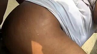 dirty bitch gets fucked outdoors 😏