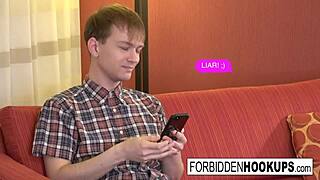 big boobed babe handles her step-brother's fat cock with ease