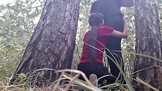 We snuck under a tree during rain and got steamy to stay warm! 🌿