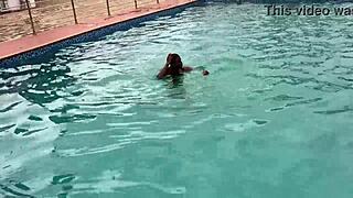 after pool fun, i fucked a curvy bbw for oiled cumshot.