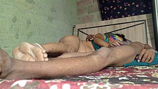 Hot Indian desi step brother and sister share steamy bathroom encounter