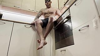 hey, are you sneaking a quickie with that cheating milf in the kitchen again?