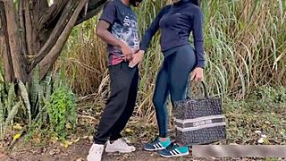 shemale with a huge rod bangs a guy hard in a wild session of raw action.