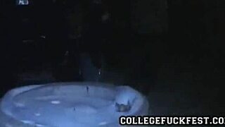 Petite teen gets hard pussy fucking from university coed