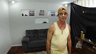 Old Man Goes Crazy to FUCK Latina's Big Ass!