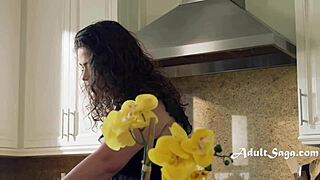 Lauren spills travel tales while getting her ass pounded by friend's husband