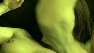 Brunette in high heels enjoys big cock ride