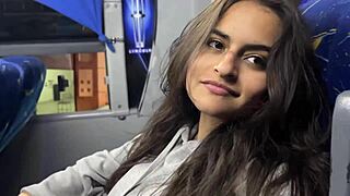 Yo, sucking off a random passenger on a real bus!