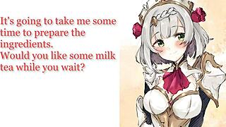 原神JOIノエル新メイドのパイズリ足コキ足拝め優しいフェムドム