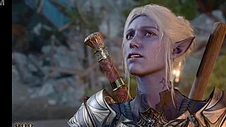 This BG3 naked playthrough features Minthara in a steamy sex scene without mods.