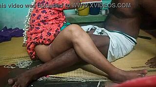 Indian aunty shares a steamy moment with step boyfriend.