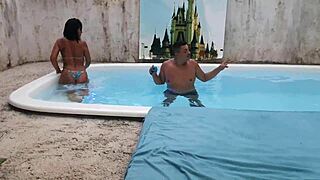 Curious bbw moans while sucking butthole before intense big cock action