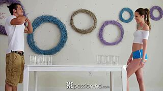 Hey, playing pong with Jenna Jay got real naughty on Passion-HD fast!