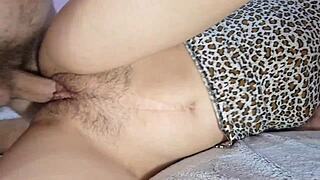 i love watching my wife's hairy pussy getting fucked close up