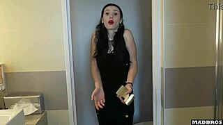 Romanian coworker nearly gets caught in steamy phone sex