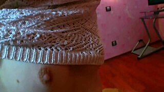 Beautiful brunette teen tries sucking step-daddy's cock. It’s her first time ever.