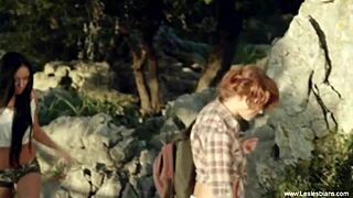 martina guiding nikol into lesbian love with such tender care