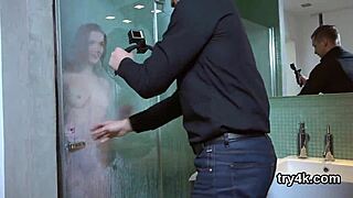 Ideal teen blows cock in pov and gets slim pussy fucked