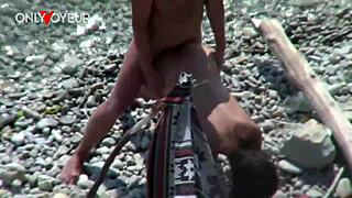 Beach Voyeur Slut Wife Gives Blowjob and Gets Fucked Publicly