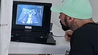 Hey, I took my wife for an ultrasound, but the gynecologist screws her instead!