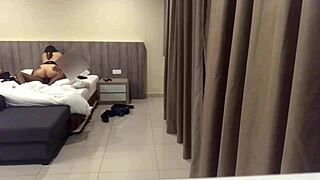 Yo, set up hidden cam to catch this cheating Tinder slut riding