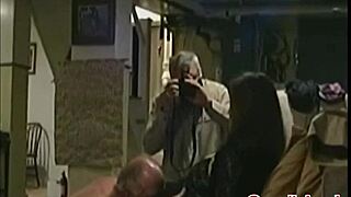 Sexy milf candi annie gives blowjob and shows natural tits in behind-the-scenes interview during covid.