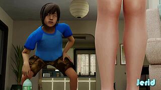 Honoka from DOA gets her tits and pussy fucked hard