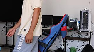 Cheating Blonde Wife Talks to Partner While Banging Her Ebony Lover in Double Action.