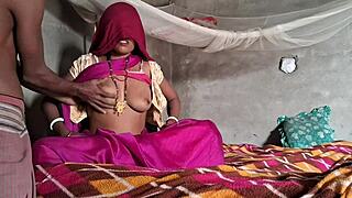 Desitopten desi wife in pink sharee takes hard anal pounding full on! 🔥