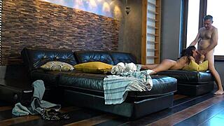 Old Man Enjoys Forbidden with Step Daughter