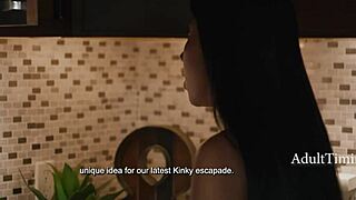 UK Brunette Romana Ryder Meets Big American Cock in Steamy Lingerie Action